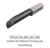 PICCO INSERTS TURNING/CHAMFERING