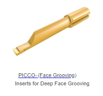 PICCO INSERTS DEEP FACE GROOVING